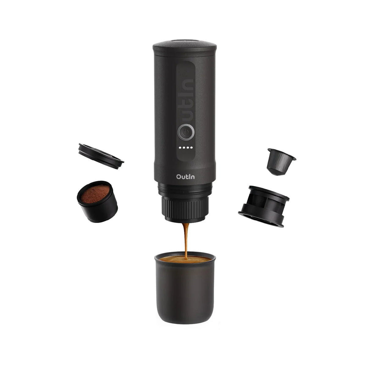 OutIn Nano Portable Espresso Maker — Space Grey