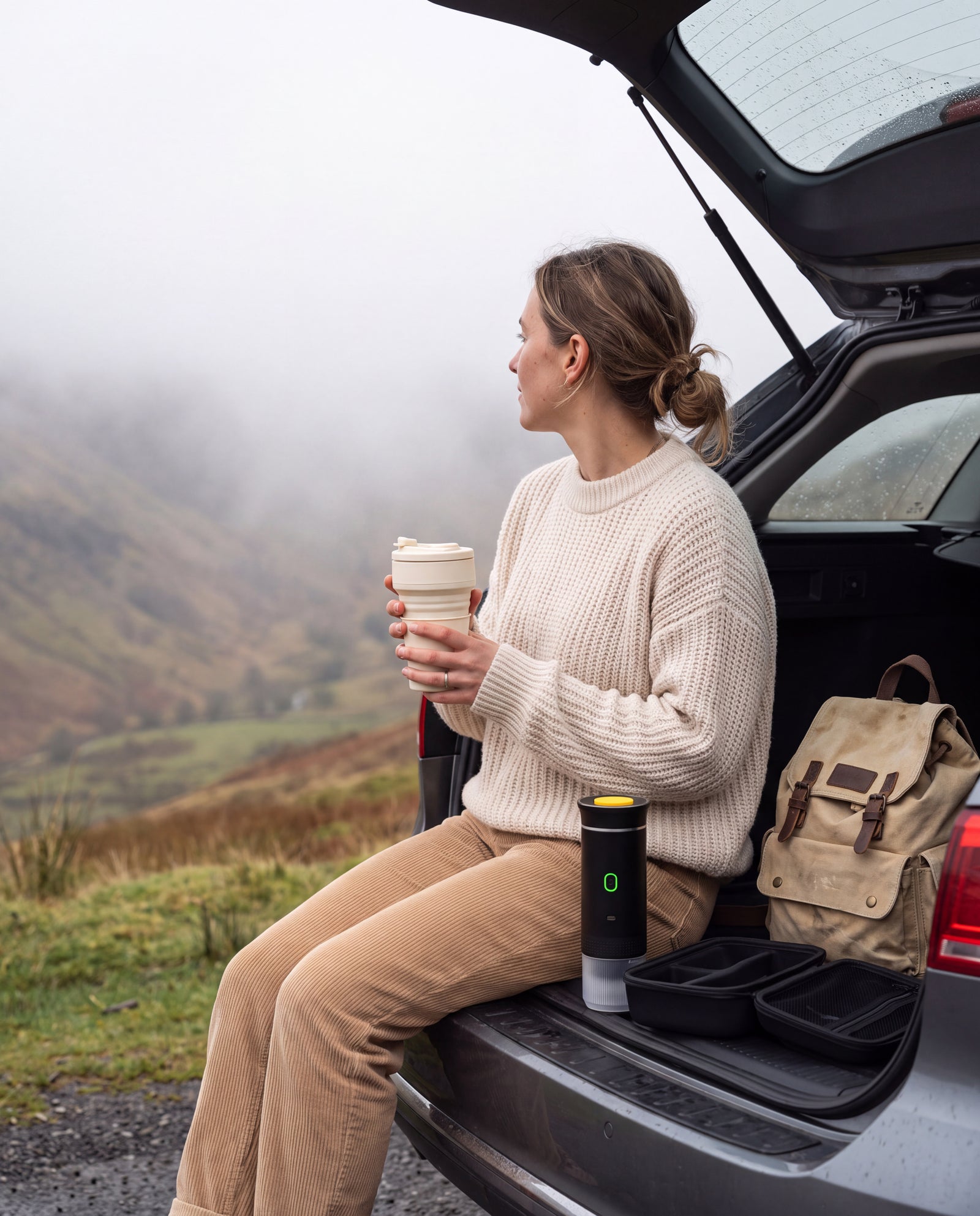 Morning coffee on the tailgate with the CONVENZ kit