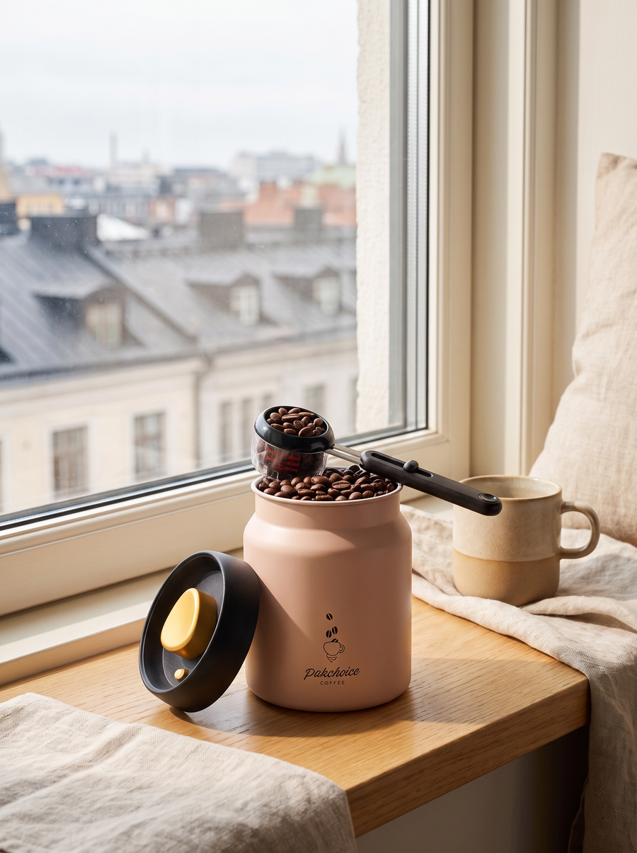 Canister on the windowsill
